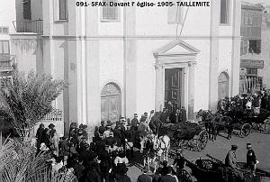 091- Sfax- devant l'eglise- 1905- Taillemite